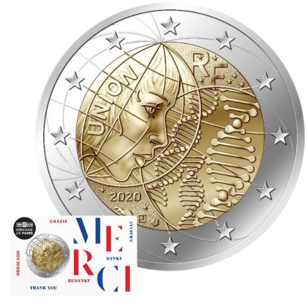 France 2 Euros Commmo. BU France 2020 - Recherche Mdicale - MERCI (Coincard)