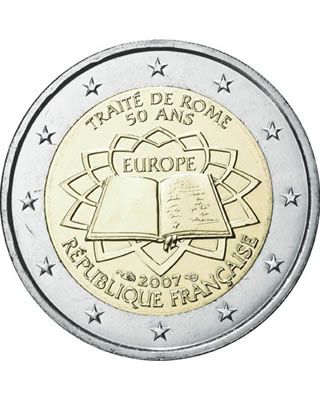 France 2 Euros Commémo. FRANCE 2007 - Traité de Rome
