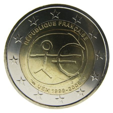 France 2 Euros Commémo. FRANCE 2009 - 10 ans EMU