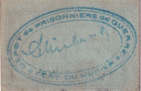 France 2 Francs - Cantine - Dépôt de prisonniers de guerre Fort du Murier