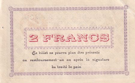 France 2 Francs - Cornimont - 1915 - Série A - P.88-17