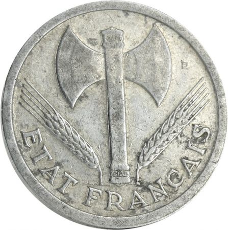 France 2 Francs - Type Bazor - France 1943