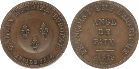 France 2 Francs (Module), Ange de Paix - 1814 Essai de Tiolier