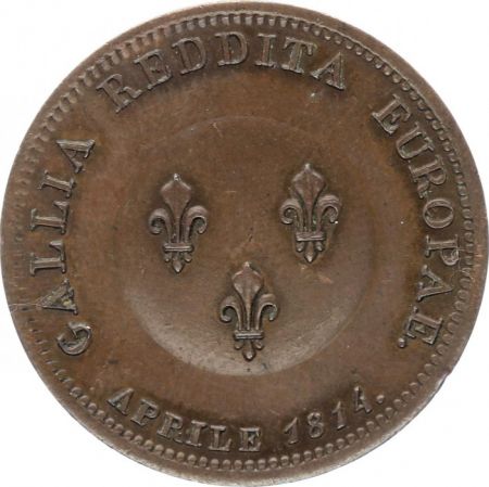 France 2 Francs (Module), Ange de Paix - 1814 Essai de Tiolier