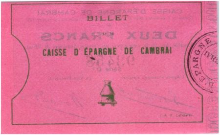 France 2 Francs Cambrai Caisse d\'Epargne