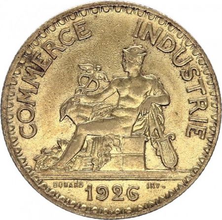 France 2 Francs Chambre de Commerce -1926