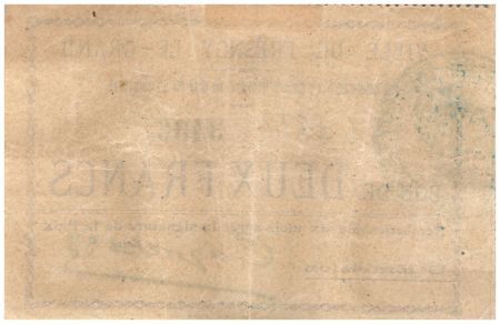 France 2 Francs Fresnoy-Le-Grand Ville - 30/06/1915
