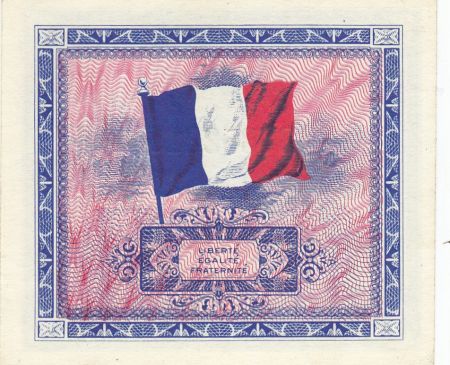 France 2 Francs Impr. américaine (drapeau) - 1944 - Série 2