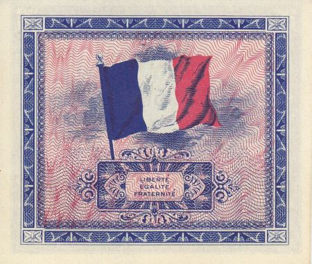 France 2 Francs Impr. américaine (drapeau) - 1944 sans série 56950339