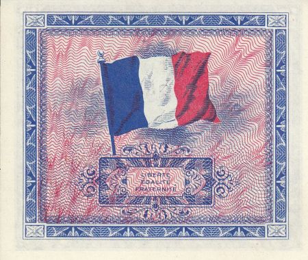 France 2 Francs Impr. américaine (drapeau) - 1944 sans série 63729572