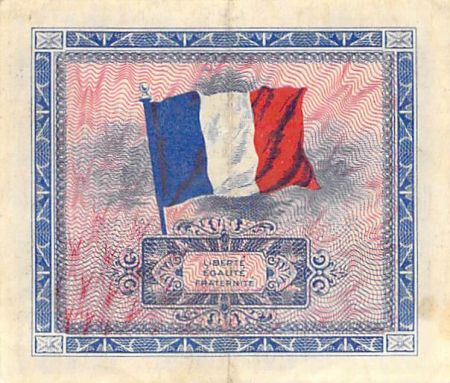 France 2 Francs Impr. américaine (drapeau) - 1944 Série 2 - TTB+