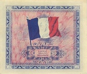France 2 Francs Impr. américaine (drapeau) - 1944 Série 2