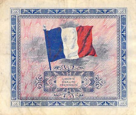 France 2 Francs Impr. américaine (drapeau) - 1944 Série X - TTB