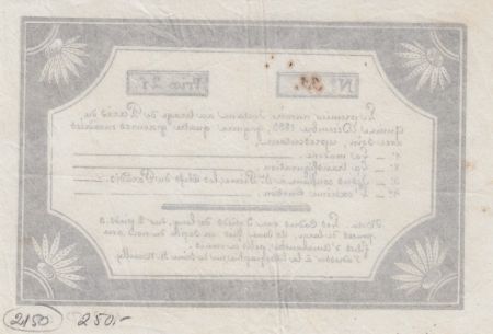 France 2 Francs Loterie Privée de Paris - 1833 - TTB