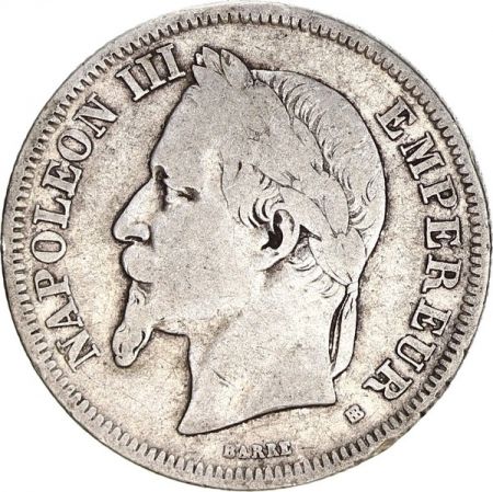 France 2 Francs Napoléon III - Armoiries 1867 A