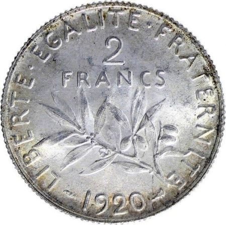 France 2 Francs Semeuse - 1920
