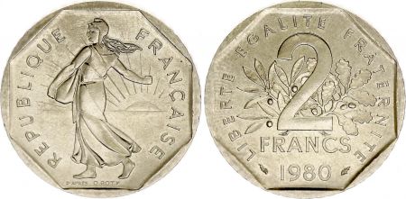 France 2 Francs Semeuse - 1980 - NEUF