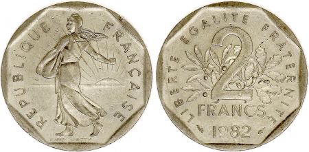 France 2 Francs Semeuse - 1982 - TTB