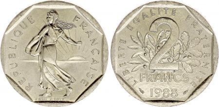 France 2 Francs Semeuse - 1988 - NEUF