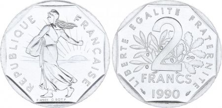 France 2 Francs Semeuse - 1990