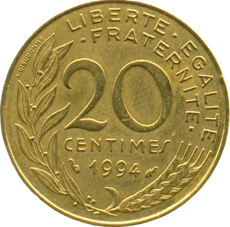 France 20 Centimes Marianne FRANCE 1983 (UN)