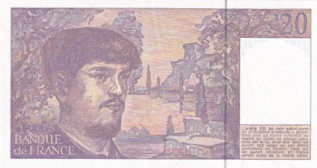 France 20 Francs  - Debussy - 1993 -  Série Y.041