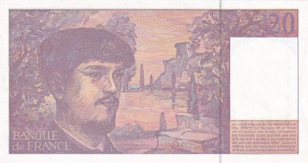 France 20 Francs  - Debussy - 1997 -  Série V.058
