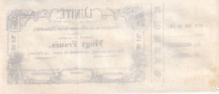France 20 Francs - Banque de l\'Unité - 1870