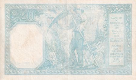 France 20 Francs - Bayard - 04-01-1919 - Série J.6129 - F.11.04