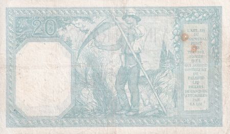 France 20 Francs - Bayard - 05-12-1918 - Série S.5939 - F.11.03a