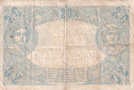 France 20 Francs - Bleu - 26-12-1912 - Série R.3200 - F.10.02