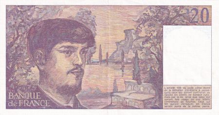 France 20 Francs - Debussy - 1981 - Série E.008