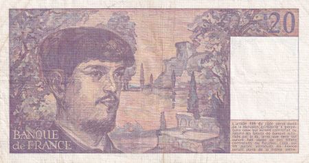 France 20 Francs - Debussy - 1981 - Série M.007
