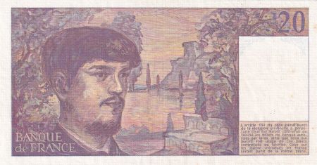 France 20 Francs - Debussy - 1983 - Série U.012