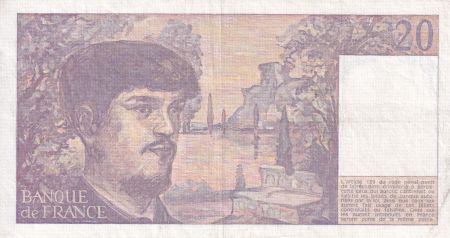 France 20 Francs - Debussy - 1986 - Série D.017 - F.66.07