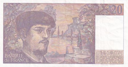 France 20 Francs - Debussy - 1986 - Série K.016