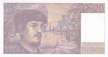 France 20 Francs - Debussy - 1986 - Série W.016 - F.66.07W16