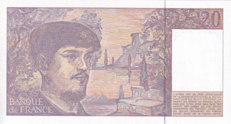 France 20 Francs - Debussy - 1990 - Série L.028 - F.66Bis.01