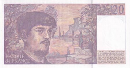 France 20 Francs - Debussy - 1991 - Série F.033 - F.66BIS.02