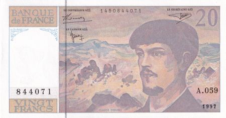 France 20 Francs - Debussy - 1997 - Série A.059 - F.66TER.02A59