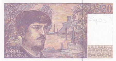 France 20 Francs - Debussy - Signé Vigier - 1993 - Série A.042 - F.66BIS.05A42