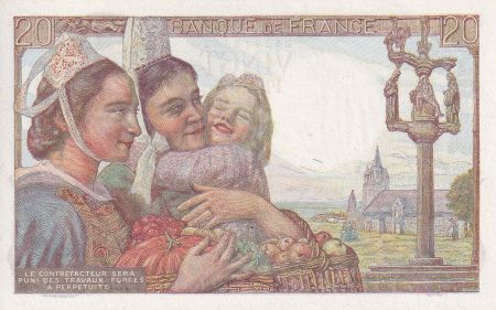 France 20 Francs - Pêcheur - 07-10-1943 - Série P.98 - F.13.07