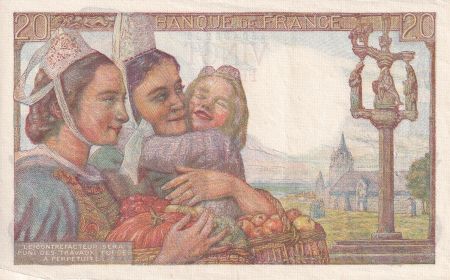 France 20 Francs - Pêcheur - 29-01-1948 - Série K.170 - TTB+ - F.13.12