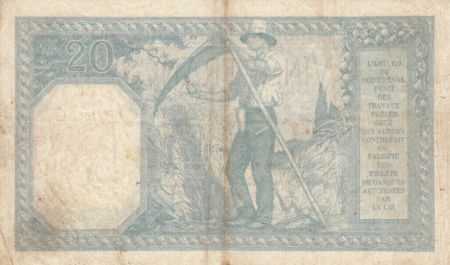 France 20 Francs Bayard - 07-04-1917 Série R.1883 - TTB