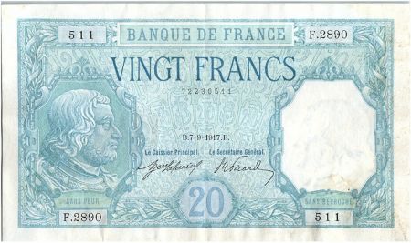 France 20 Francs Bayard - 07-09-1917 Série F.2890