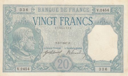 France 20 Francs Bayard - V2454 - 03.07.1917