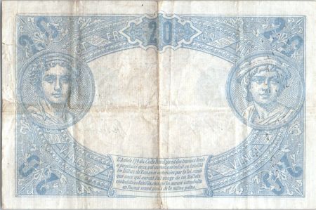 France 20 Francs Bleu - 05-03-1912 - Série L.1339