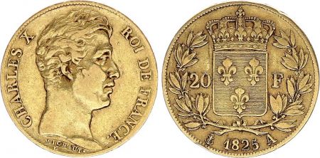 France 20 Francs Charles X - 1825 A - Or