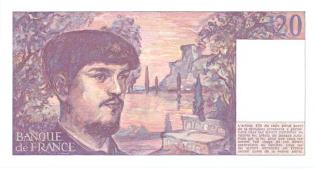 France 20 Francs Debussy - 1980 - Série C-002