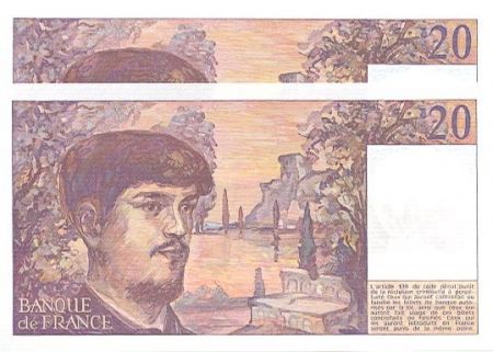 France 20 Francs Debussy - 1980